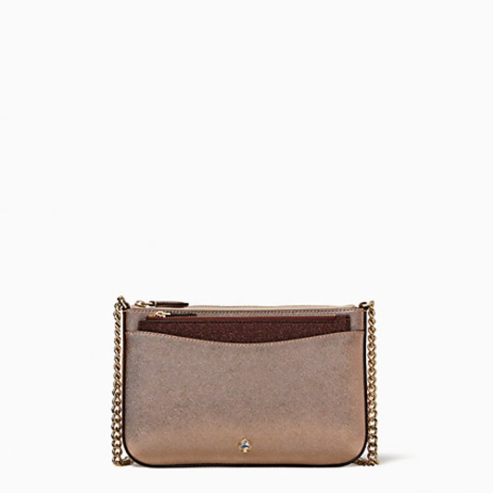 COPY - kate spade new york shimmy glitter chained triple crossbody/pouch 3 in 1… - Picture 2 of 5